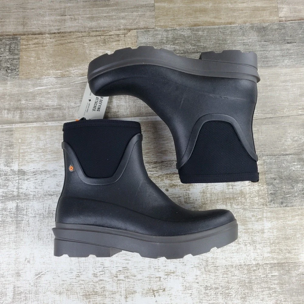 Bogs Hazel Womens Chelsea Boots Sz 9 M Comfort Black Air Mesh Lined Waterproof